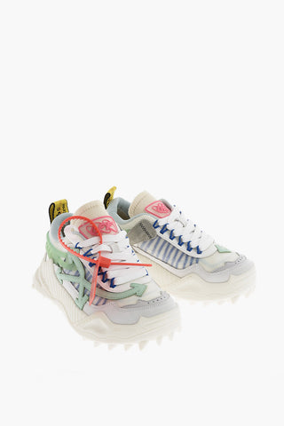 leather and fabric ODSY 1000 sneakers