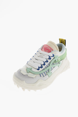 leather and fabric ODSY 1000 sneakers