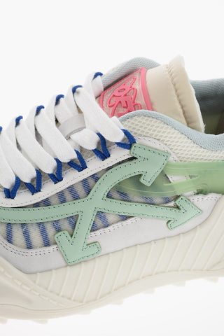 leather and fabric ODSY 1000 sneakers