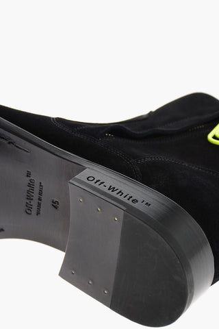 Stivaletti in pelle scamosciata con zip laterale