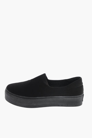 4cm fabric Slip on sneakers with platform