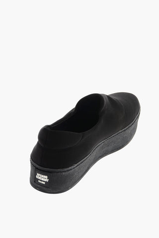 4cm fabric Slip on sneakers with platform