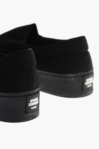 4cm fabric Slip on sneakers with platform