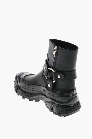 leather MALLORY Ankle boots with side zip