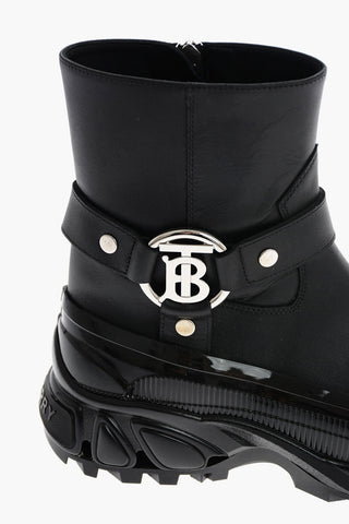 leather MALLORY Ankle boots with side zip