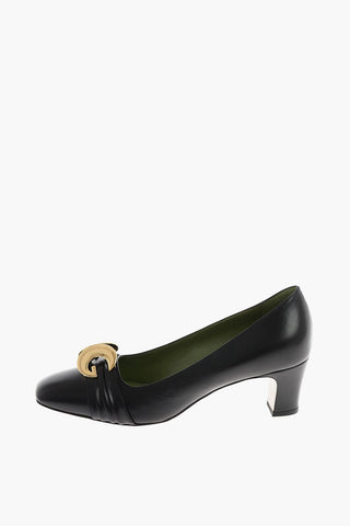 6 cm leather MALAGA KID Square Toe Pumps