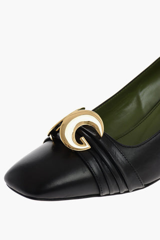 6 cm leather MALAGA KID Square Toe Pumps