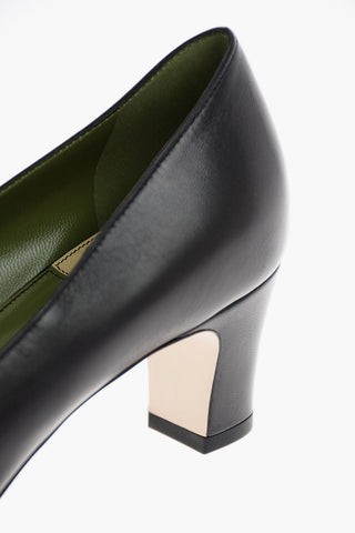 6 cm leather MALAGA KID Square Toe Pumps