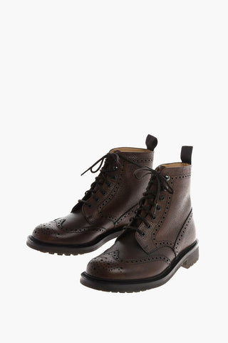 Stivaletti Derby brogue MC FARLANE in pelle