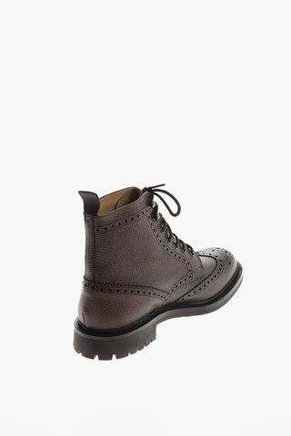 Stivaletti Derby brogue MC FARLANE in pelle