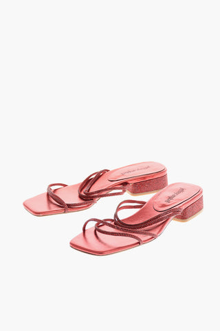 Sandali ADALIA in pelle con strass