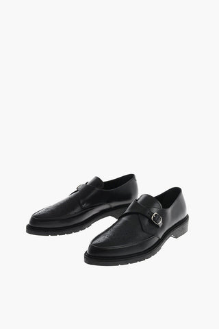 Scarpe Monk in pelle