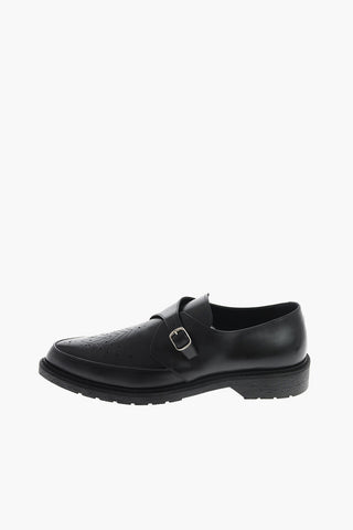 Scarpe Monk in pelle