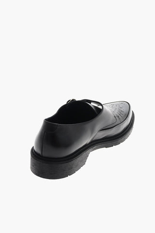 Scarpe Monk in pelle