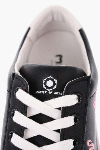 All Overs Embroidered Flamingos leather VICTORIA Sneakers