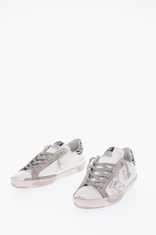leather vintage effect SUPERSTAR Sneakers