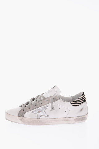 leather vintage effect SUPERSTAR Sneakers
