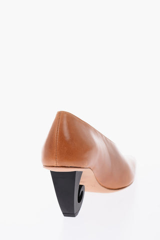 Décolleté in pelle Tacco decorato 8cm