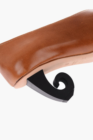 Décolleté in pelle Tacco decorato 8cm