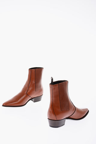 leather JACNO SHINY Chelsea boots