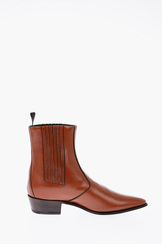 leather JACNO SHINY Chelsea boots