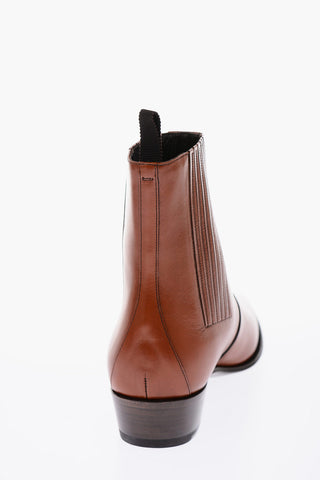 leather JACNO SHINY Chelsea boots