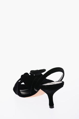 9cm Velvet Sandals
