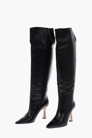 10cm leather LINA Knee boots