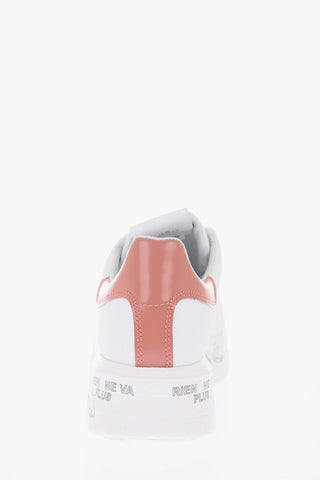 Leather BELLE Sneakers With Glitter Details