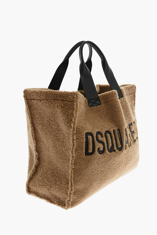 Leather Trimmings Teddy Tote Bag