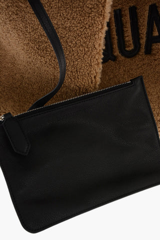 Leather Trimmings Teddy Tote Bag