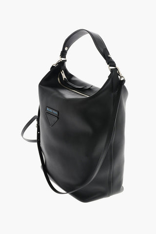 Borsa Hobo in Nappa con Tracolla Removibile