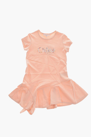 Embroidered short sleeve dress
