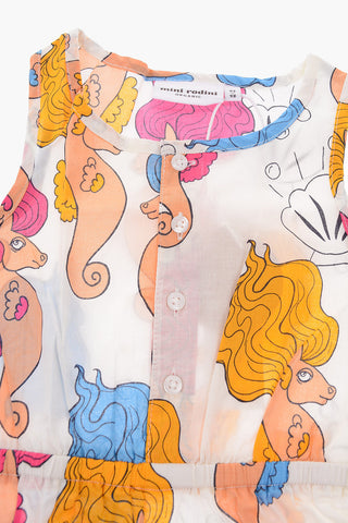 printed sleeveless dress