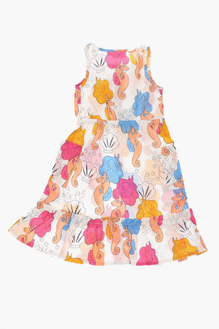 printed sleeveless dress