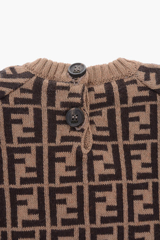 all over logo crew-neck sweater