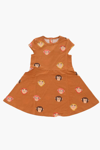 vestito con stampa scimmie