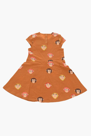 vestito con stampa scimmie