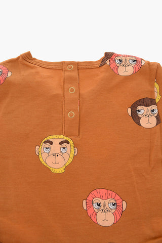 vestito con stampa scimmie