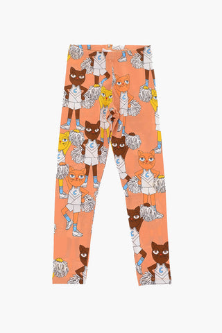 Printed stretch cotton leggings