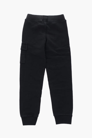 pantalone jogger in felpa con coulisse in vita