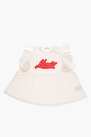 crew-neck puffed sleeve t-shirt