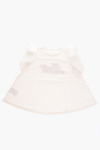 crew-neck puffed sleeve t-shirt