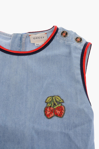 denim sleeveless dress
