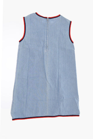 denim sleeveless dress
