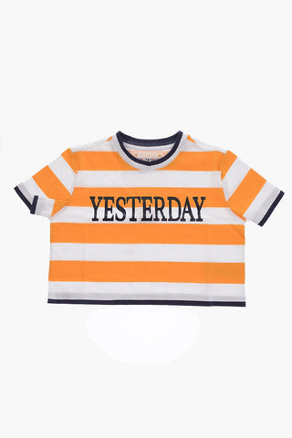 Striped crop t-shirt