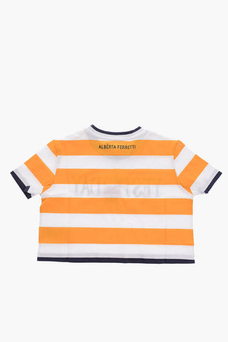 Striped crop t-shirt