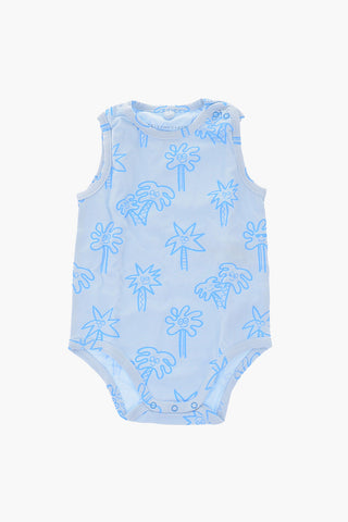 printed stretch cotton 2 bodysuit set