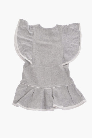 vestito girocollo con ricamo