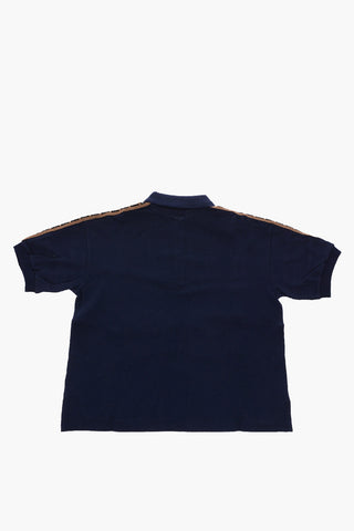 piquè cotton 3 button polo shirt